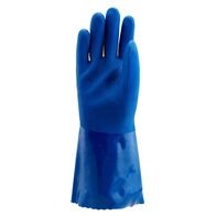 GLOVES, SUPERFLEX PVC CHEMICAL COTTON LINED, BLUE SIZE 10