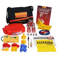 CONTRACTORS LOCKOUT KIT W/BAG VALVE LOCKOUTS