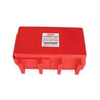 GROUP LOCK BOX, RED W/RED LID 16 LOCK POSITIONS