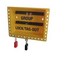 GROUP LOCK BOX, YELLOW 29 LOCK POSITIONS