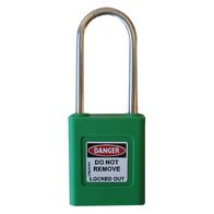 COLOUR CODED PADLOCK, GREEN NEW OR EXISTING MASTERKEY