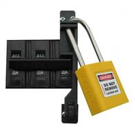 LOCKOUT,COMPLETE TO SUIT MCB INCL. 3 ARMS,YELLOW