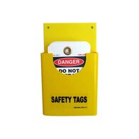 SAFETY TAG HOLDER, 1 POCKET HEAVY DUTY