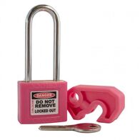 MINI CB LOCKOUT AND SLP150 PADLOCK, PINK