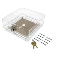 TSTAT GUARD SMALL CLEAR PLASTIC COVER + RING BASE