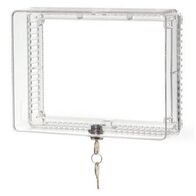 TSTAT GUARD LARGE CLEAR PLASTIC COVER + RING BASE