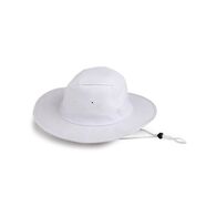 COTTON SUN HAT - MEDIUM, WHITE