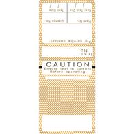 NSW T/TAGS, S/LAMINATING RECT ORANGE (MAR & NOV) [100]