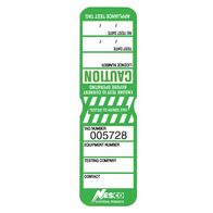 TEST TAGS, H/DUTY RECT GREEN (MAR~MAY) [100]