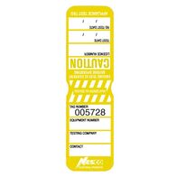 TEST TAGS, H/DUTY RECT YELLOW (SEP~NOV) [100]