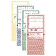 TEST TAGS, S/LAMINATING RECT RAINBOW (25 RD/GN/BL/Y) [100]