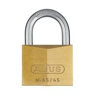 PADLOCK BRASS 45 x 15 x 68mm KEYED ALIKE
