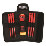 SCREWDRIVER SET, ERGO, 1000V RATCHET, POZI DRIVE, [7] PIECE