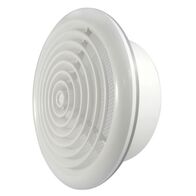 GRILLE, ROUND, WHITE, 100mm