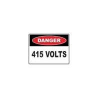 SIGN, DANGER 300 x 225mm METAL 415 VOLTS