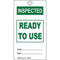 TAG 140 x 75mm POLY INSPECTED - READY TO USE [10]