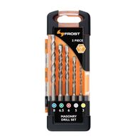 DRILL SET 5 PIECE, MASONRY METRIC, 1/4in HEX SHANKS