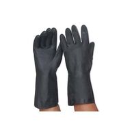 GLOVES, BLACK NEOPRENE 33cm HEAVY DUTY - LARGE