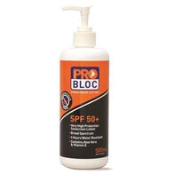 SUNSCREEN, SPF 50+, BROAD SPEC 500ml PACK WITH PUMP