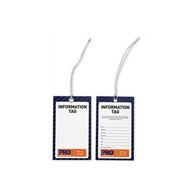 TAG, INFORMATION 125 x 75mm NON TEAR, ALL WEATHER [100]
