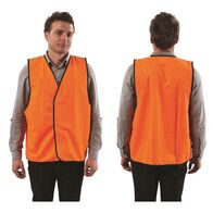 SAFETY VEST, HI-VIS ORANGE DAY USE, 2X LARGE