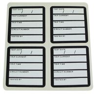 TEST TAGS, RCD, BLACK 42.5mm x 48.5mm, [100] PK