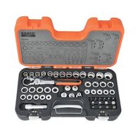 SOCKET SET, 53 PIECE IN CASE GO THROUGH