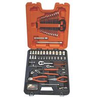 SOCKET SET, 81 PIECE W/ PLIERS 1/4in & 1/2in DRIVES