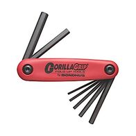 HEX KEY SET 7PCE FOLD-UP GORILLA GRIP, METRIC 2mm-8mm