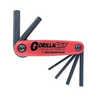 HEX KEY SET 6PCE FOLD-UP GORILLA GRIP, METRIC 3mm-10mm