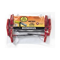 HEX KEY SET, 8 PCE, T-HANDLE MET 2-6, 8, 10+2.5, POUCH