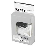TIE STRAP 2.5mx25mm TRANSPORT CAP.400kg RED [2] PACK