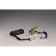 STRAP 500kg BLACK 5m x 25mm 2 PIECE,HOOKS