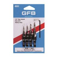 HVY DUTY HSS SCREW DRILL W/ ALLEN KEY 4PC