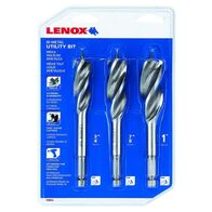 AUGER BIT SET 3PCE UTILITY WOOD, BI-METAL