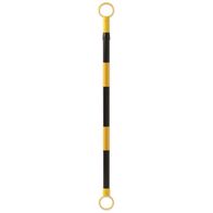 TRAFFIC CONE & BOLLARD EXTENS BAR 1.35m - 2.1m, YELLOW/BLACK