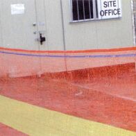 ECONOMY BARRIER, 900mm x 50m ORANGE WITH YELLOW STRIPE