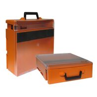 ROLACASE WITH LIFTOUT TRAY (CLEAR LID) ORANGE 370x370x130