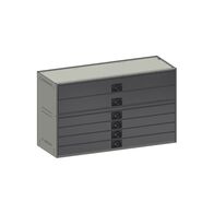 DRAWER CABINET KIT 12 SERIES RC7/120, 4 x RC1201,2 x RC1203