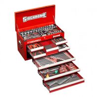 TOP TOOL CHEST KIT, METRIC/AF 204PCE