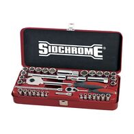 SPANNER/SOCKET SET, 37PCE METRIC/AF, 1/4in & 1/2in DRIVE