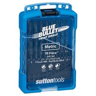 DRILL SET, HSS BLUE BULLET 1.0-10.0mm x 0.5mm 19 PIECE