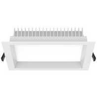 HANECO AURORA SQUARE 10W D/L 3CCT IP54 DIM 90MM C/O WHITE