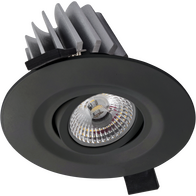 HANECO DETAIL LED 9W ADJ D/L 3CCT BLACK IP65 75-95MM C/O