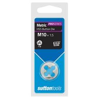 BUTTON DIE, M551 HSS 1in O.D 10mm x 1.5