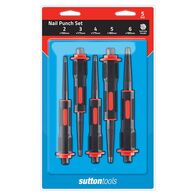 NAIL PUNCH, M709 SOFT GRIP [5] PCE SET (2, 3, 4, 5, 6mm)