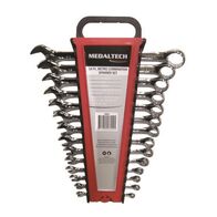 COMBINATION SPANNER SET, 14PCE METRIC, FULLY POLISHED, 6-22mm