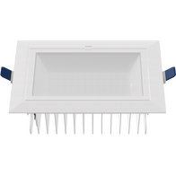 HANECO CEDAR LED 38W RECTANGULAR ADJ D/L 3CCT 3/4/5K WHITE 220x130MM SQ C/O