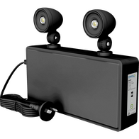 HANECO 4W BLACK Twin Heads Emergency Flood light 5700K 283x59x224mm 3hrs