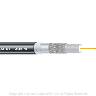 CABLE, COAXIAL RG6 TRI FLOODED 305M